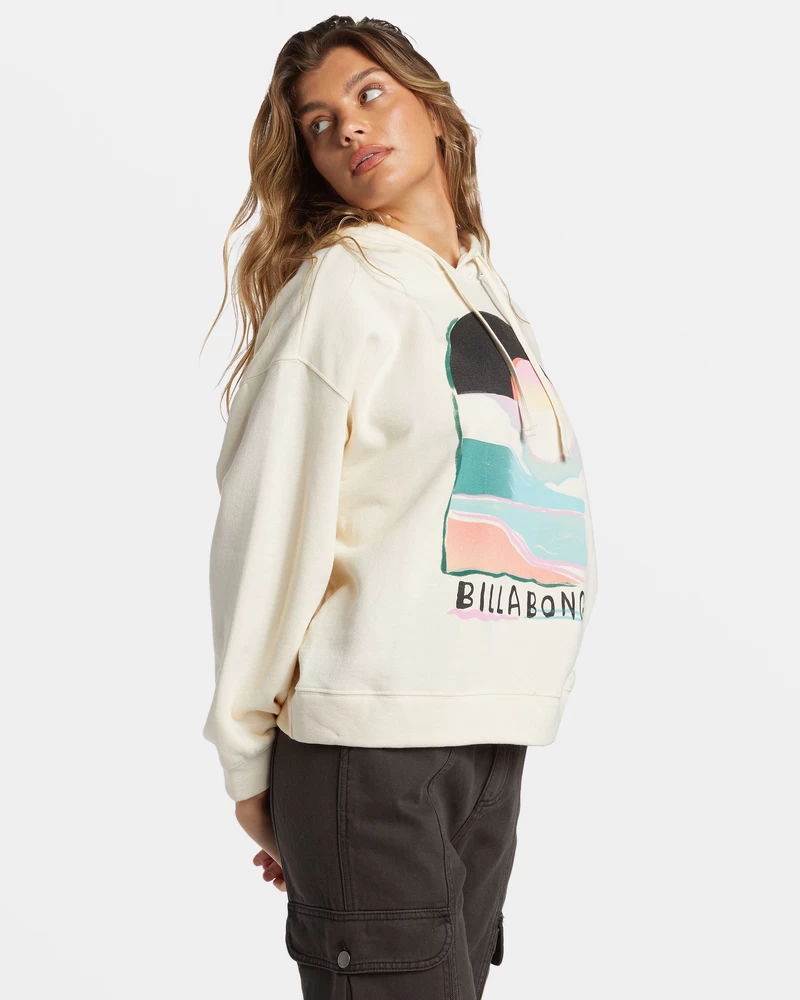 Billabong Keep It Up Pullover Hoodie - White Cap