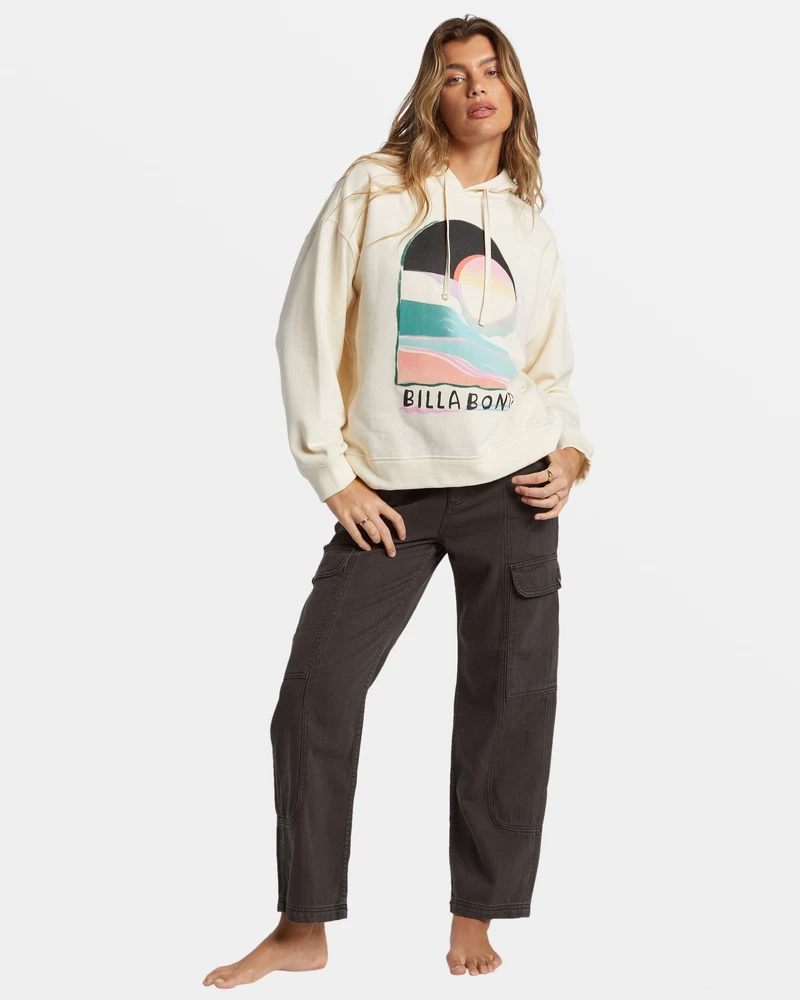 Billabong Keep It Up Pullover Hoodie - White Cap