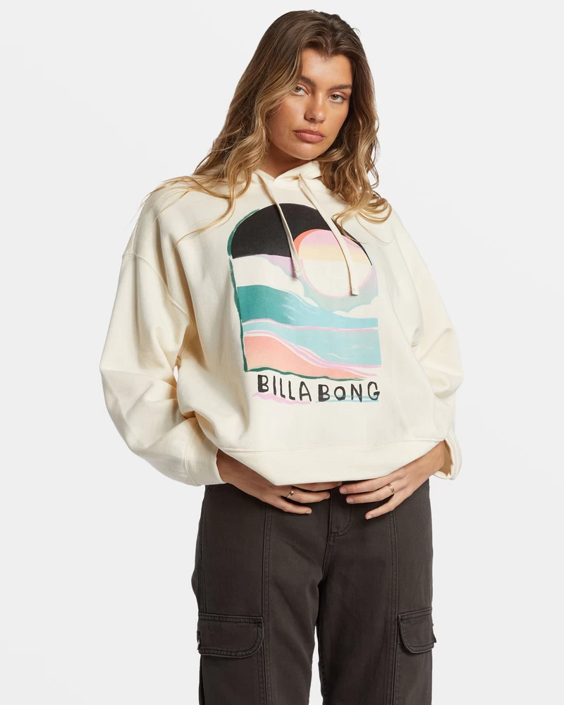 Billabong Keep It Up Pullover Hoodie - White Cap