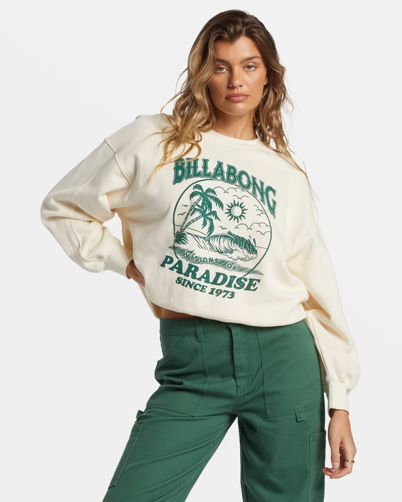 Billabong Fresh Take Pullover Sweatshirt - White Cap