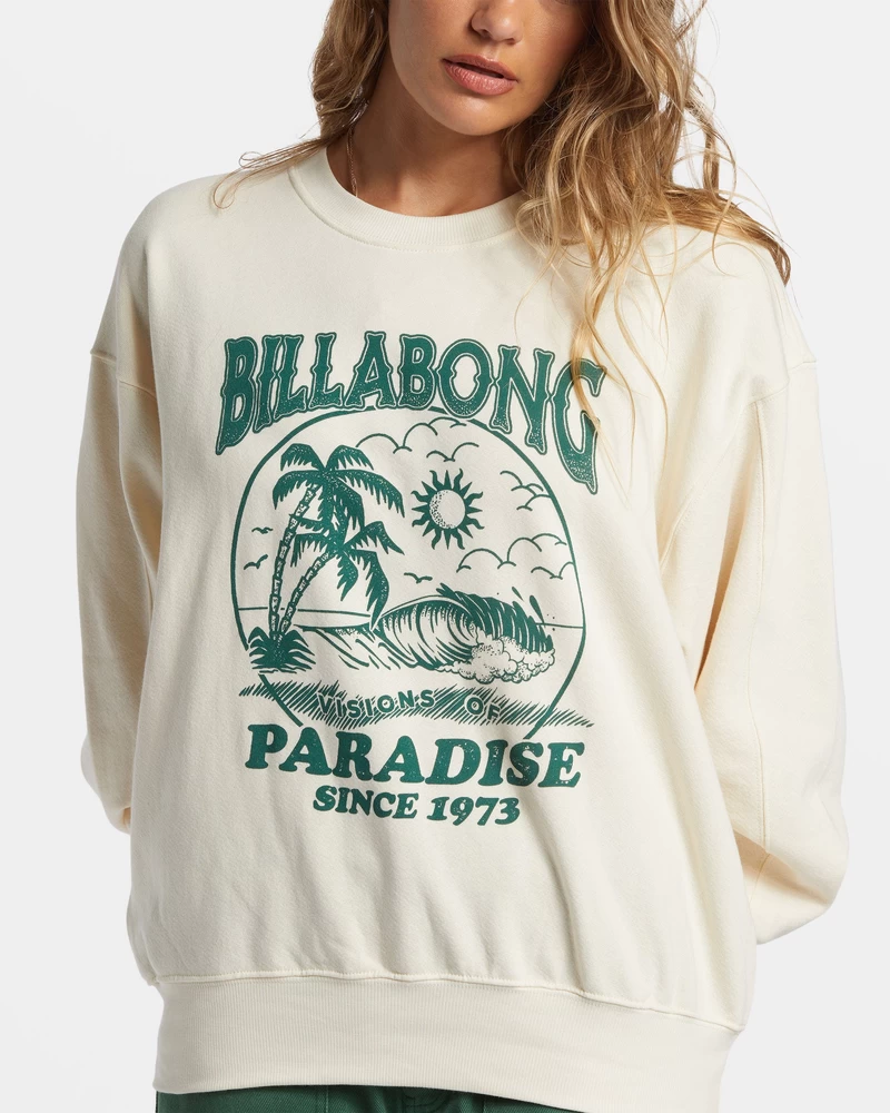 Billabong Fresh Take Pullover Sweatshirt - White Cap