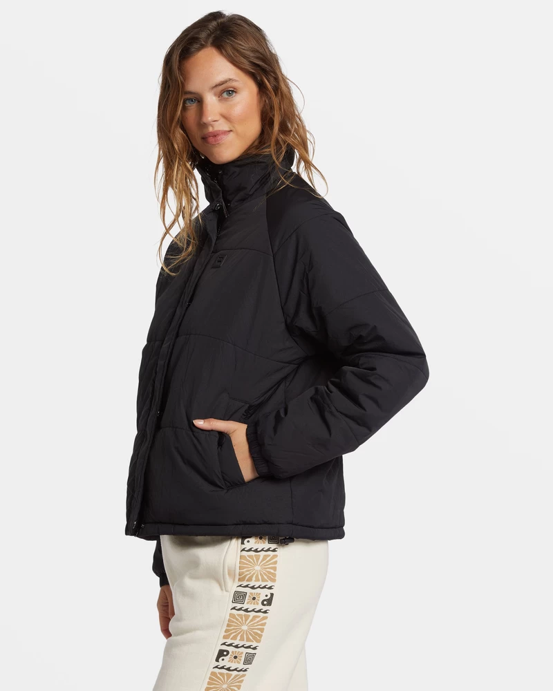 Jachetă Puffer Billabong High Route - Neagră