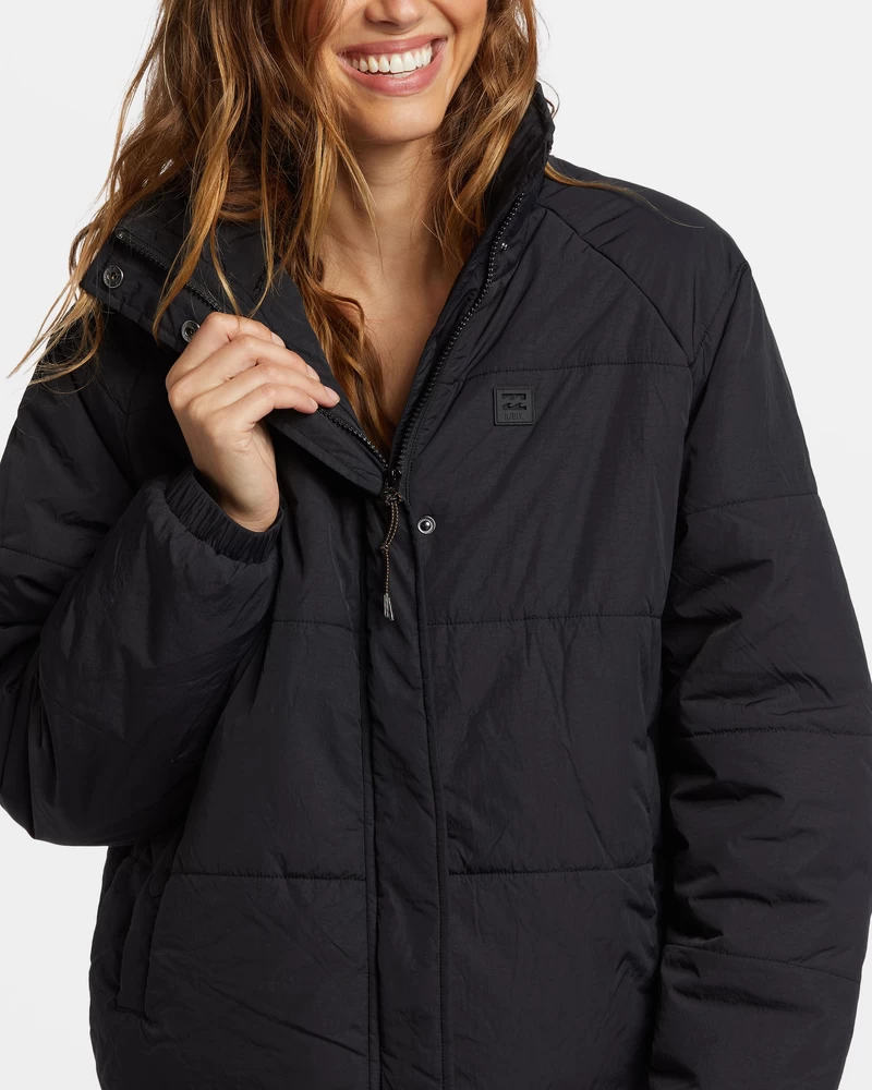 Jachetă Puffer Billabong High Route - Neagră