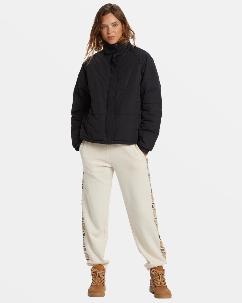 Jachetă Puffer Billabong High Route - Neagră