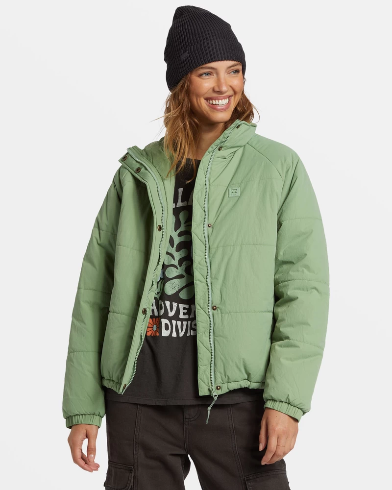 Billabong High Route Puffer Jacket - Salty Sage