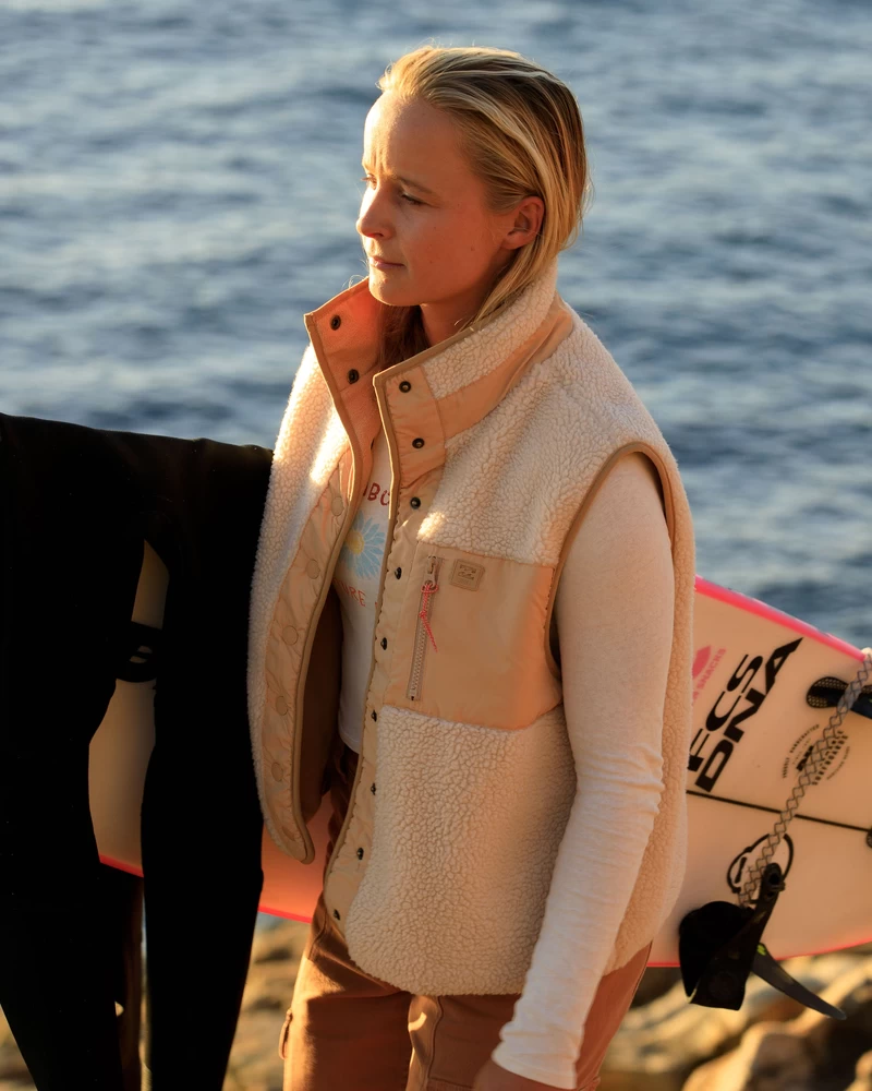 Billabong Hike Up Sherpa Vest - Havre