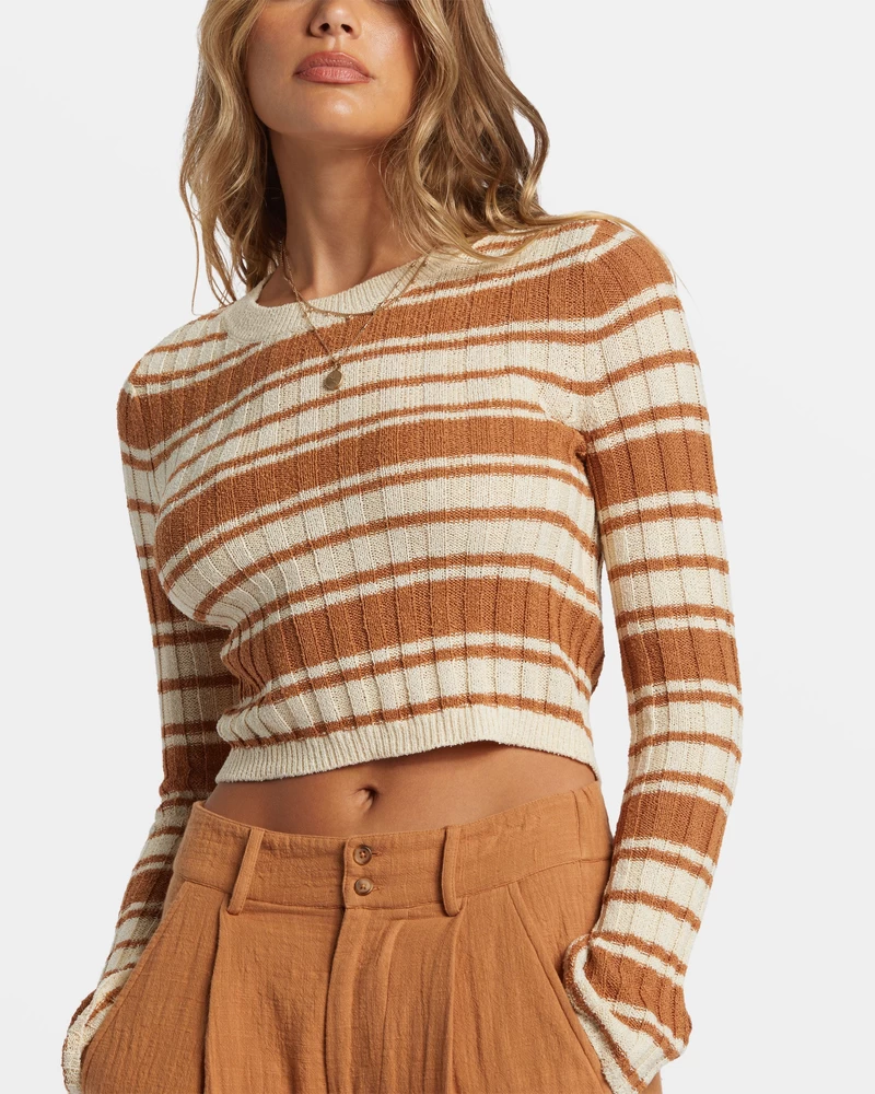 Billabong Clare Crew Neck Sweater - Sandalwood
