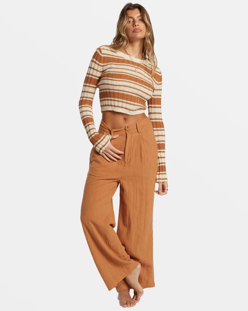 Billabong Clare Crew Neck Sweater - Sandalwood