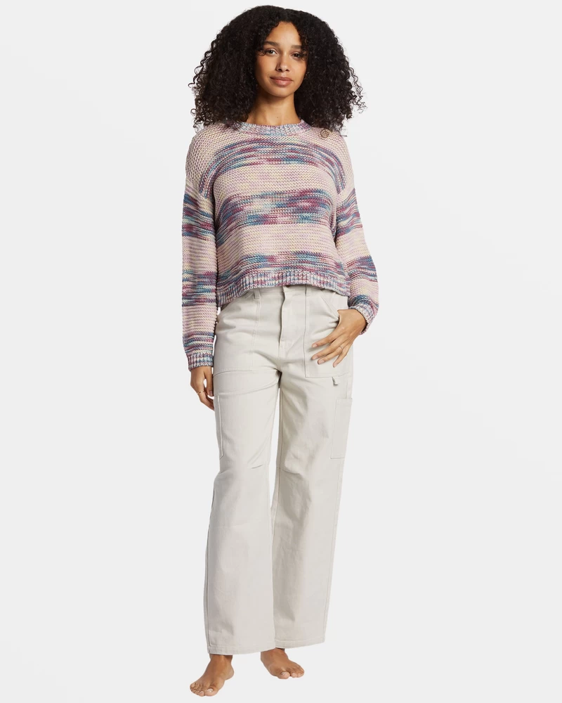 Suéter Pulôver Billabong Fade Out - Sombra Azul