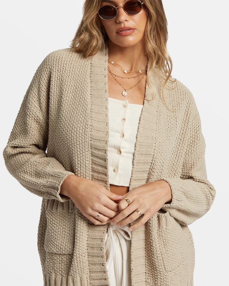 Billabong Sea Side Cardigan - Cobblestone