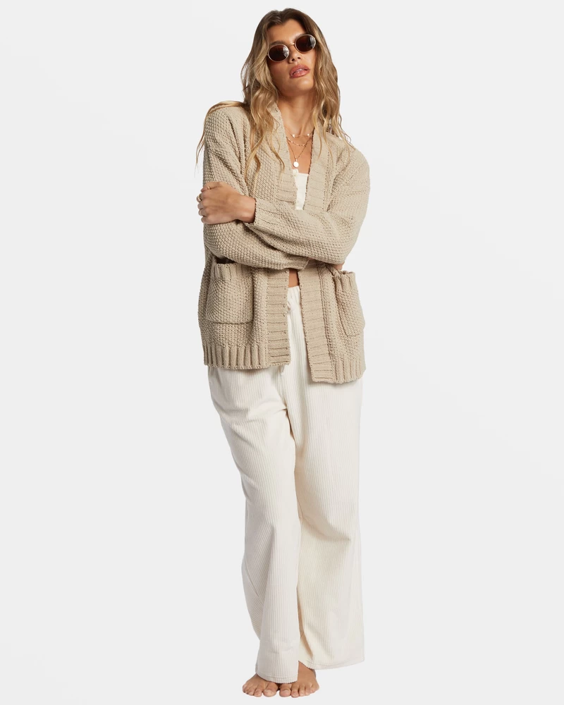 Billabong Sea Side Cardigan - Cobblestone