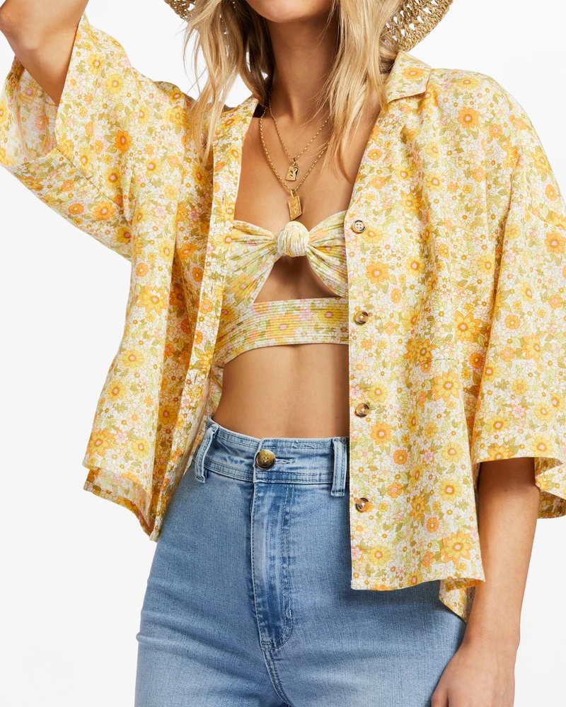 Billabong All Good Button-Down Top - Multi 1
