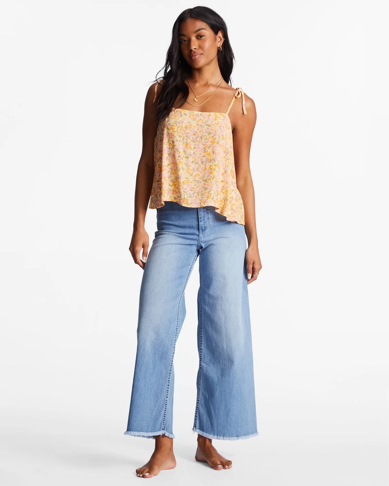 Billabong Love The Sun Cami Top - Peach Punch