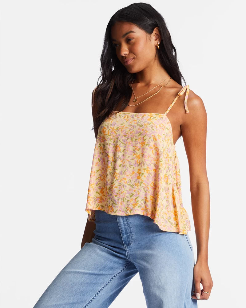 Billabong Love The Sun Cami Top - Peach Punch