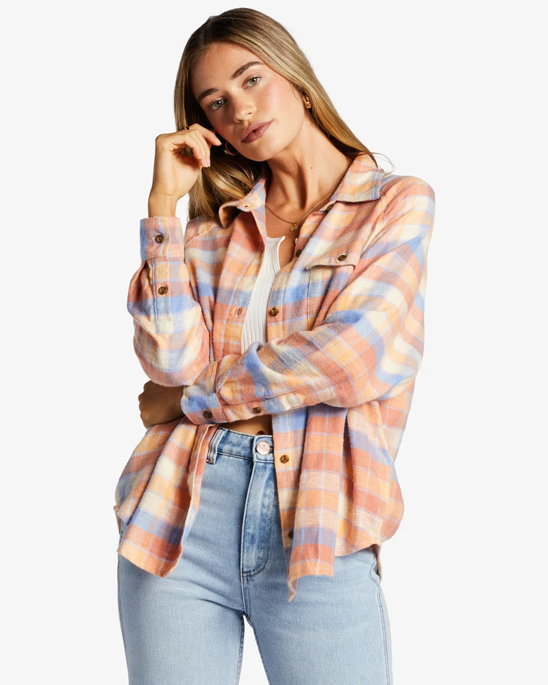 Camisa Manga Longa Billabong Best Time - Rose Dawn