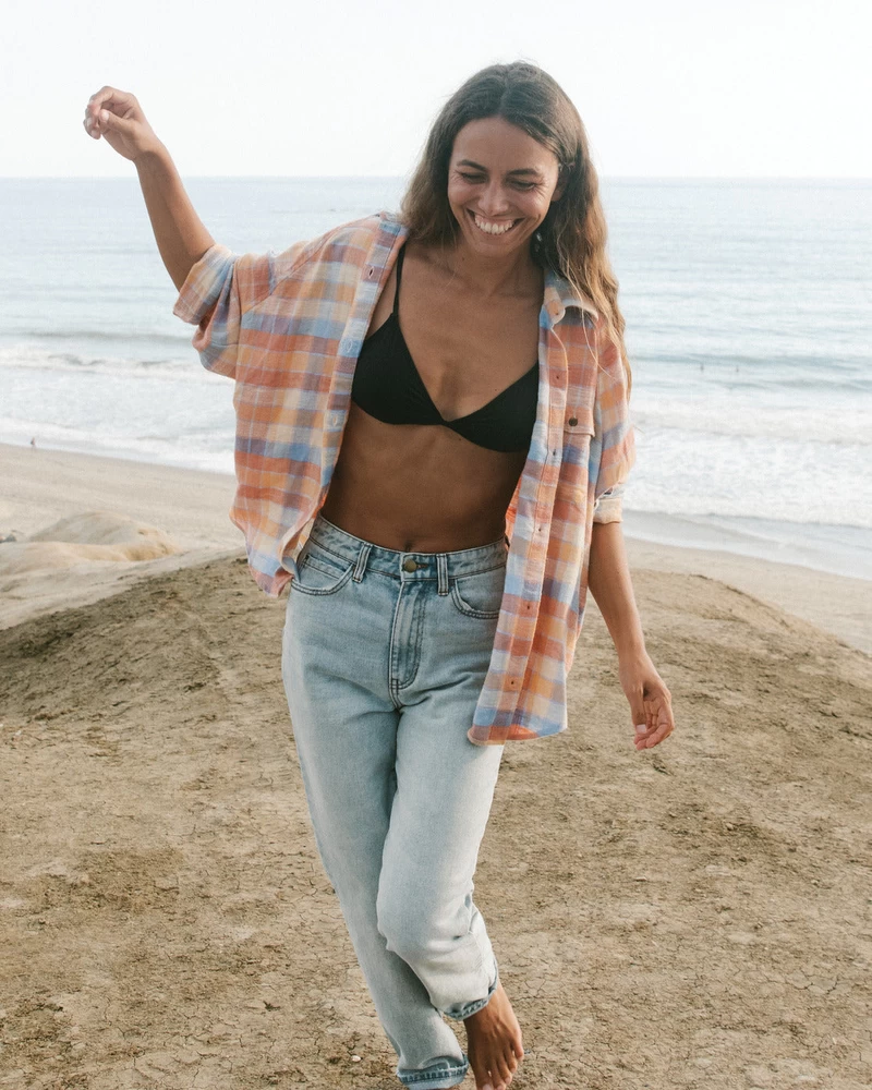 Billabong Best Time μακρυμάνικο πουκάμισο - τριαντάφυλλο αυγή