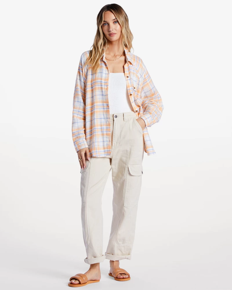 Billabong Best Time Long Sleeve Shirt - Salt Crystal