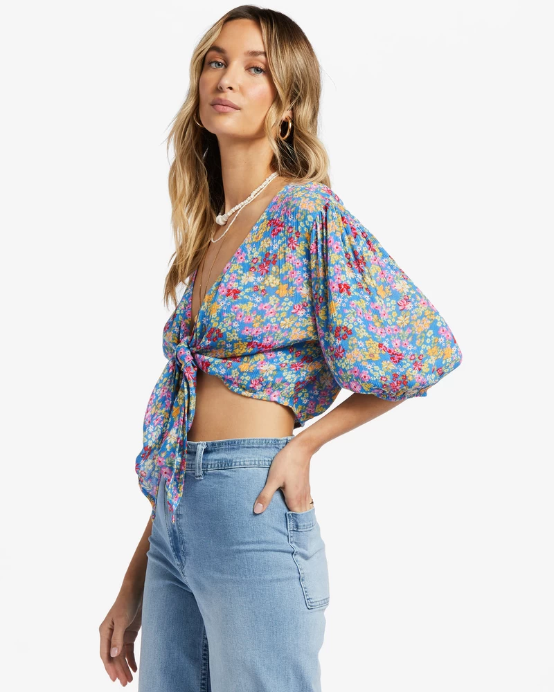Billabong Top Con Lazo En La Parte Delantera Como Quieras - Seaside