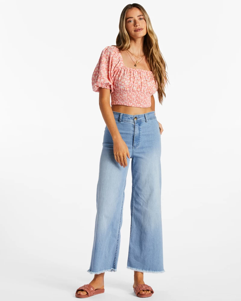 Billabong Only You Crop Top - Flamingo