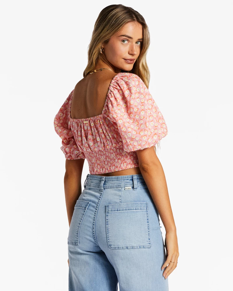 Billabong Only You Crop Top - Flamingo