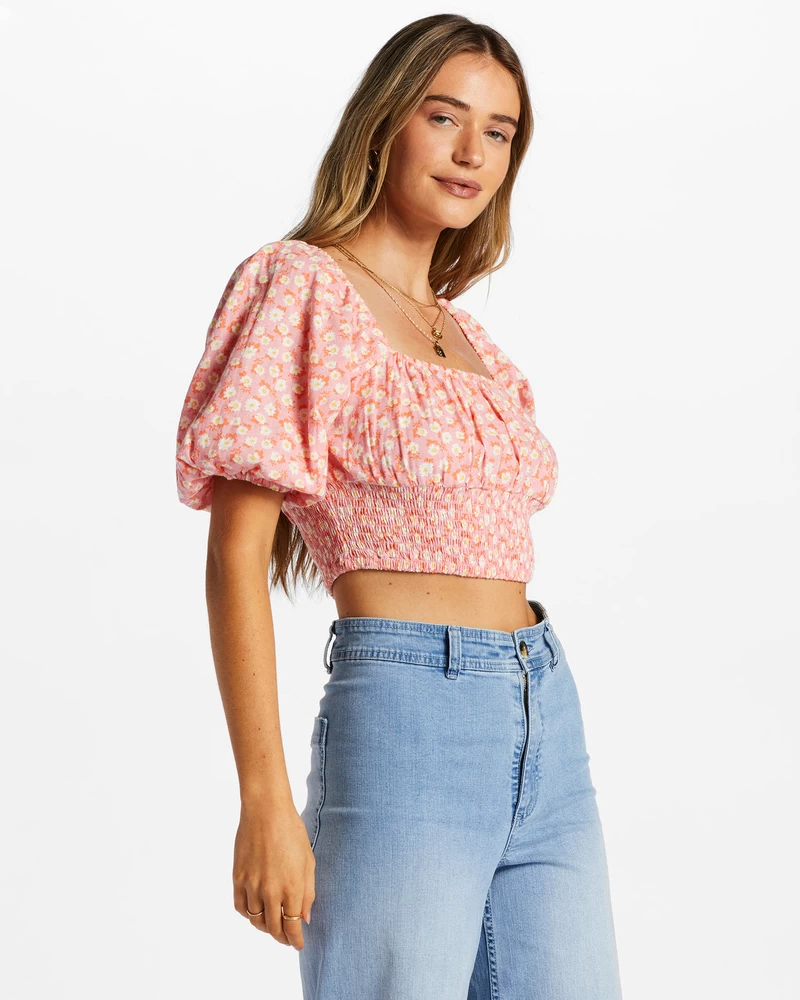 Billabong Only You Crop Top - Flamingo