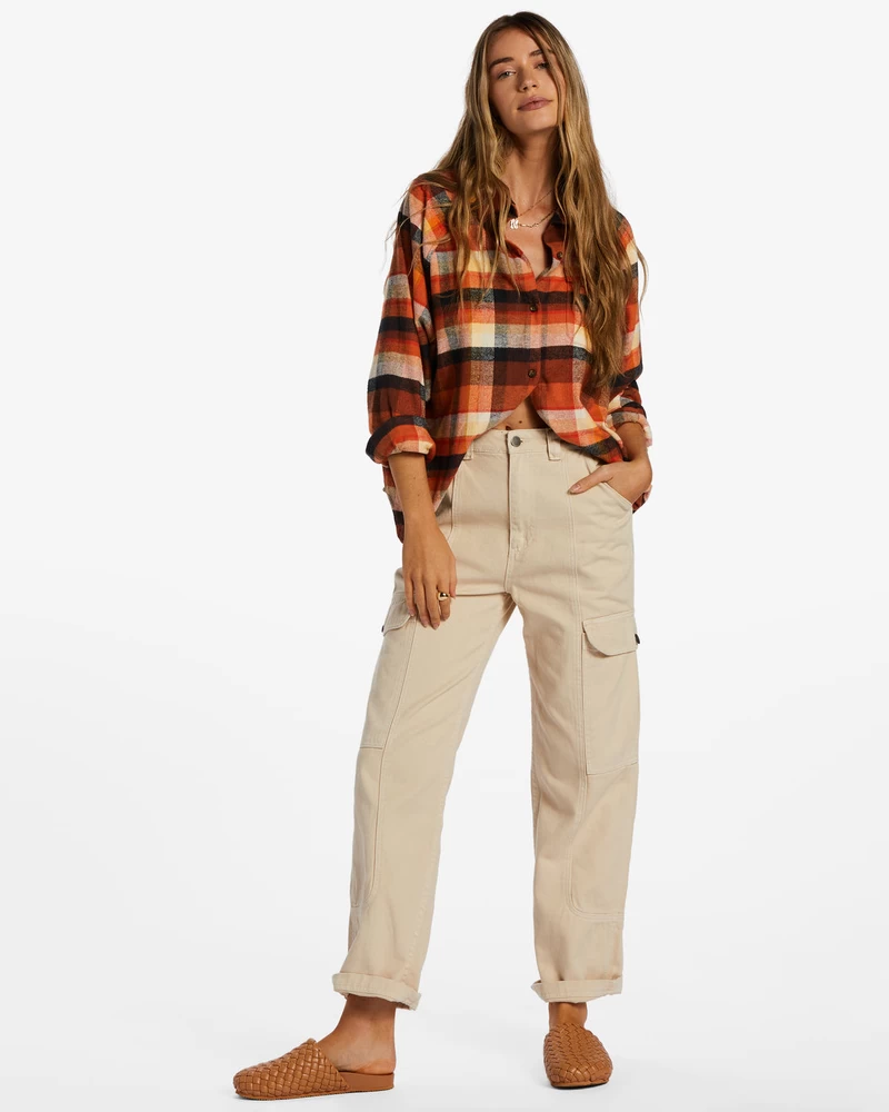 Billabong Best Time Long Sleeve Shirt - Mocha