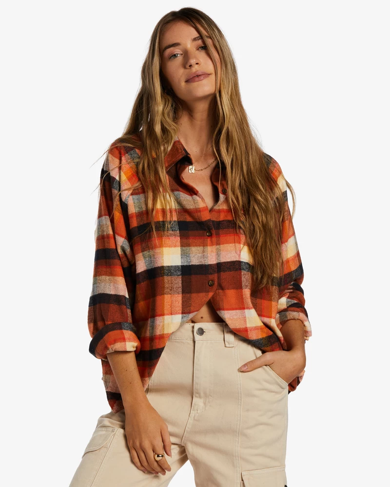 Camisa Manga Longa Billabong Best Time - Mocha