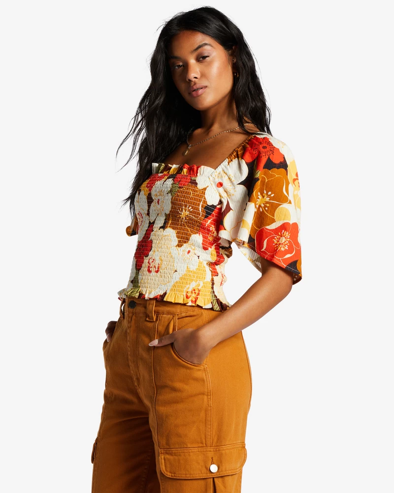 Billabong Golden Daze Crop Top - Multi