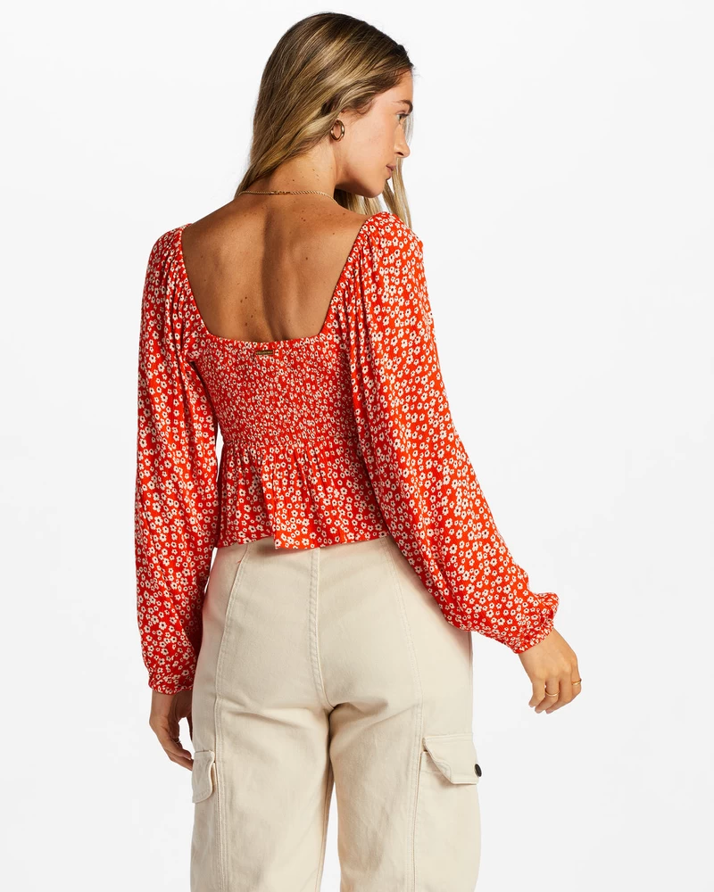 Billabong Your Fav Crop Top - Fire Side