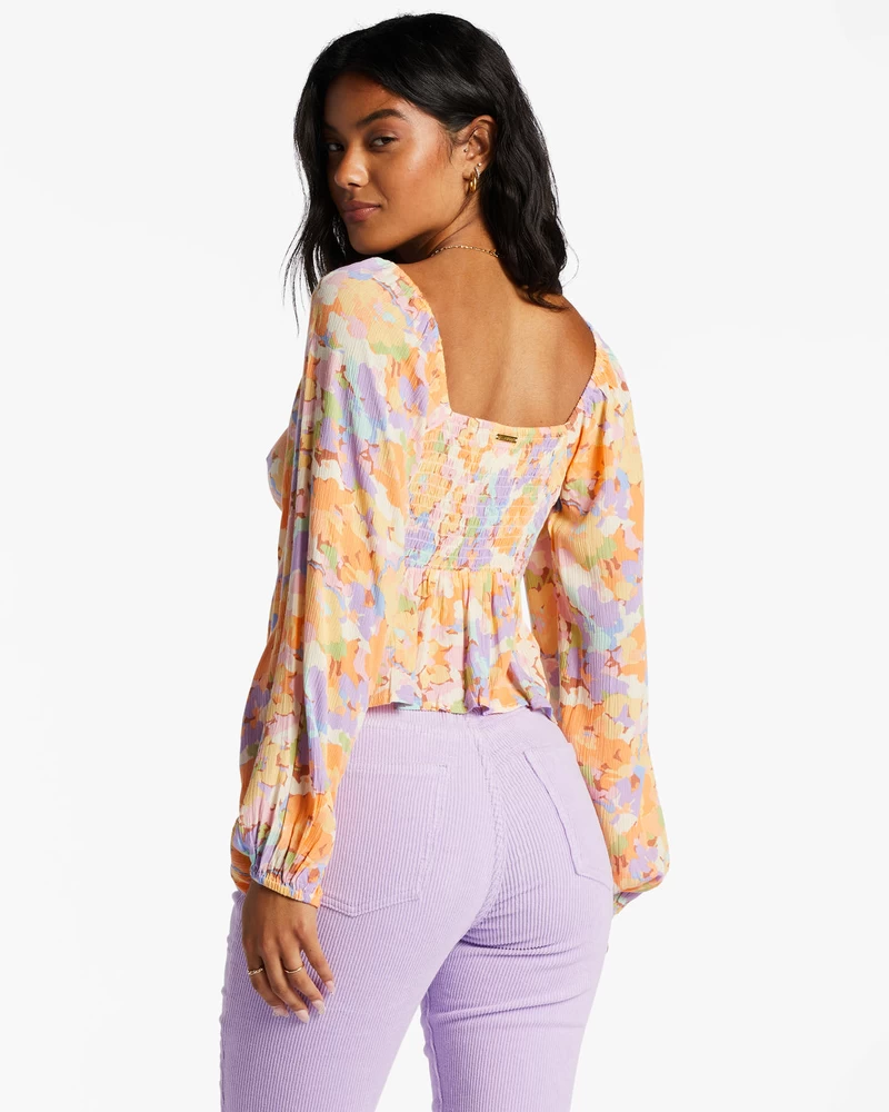 Billabong Your Fav Crop Top - White Multi