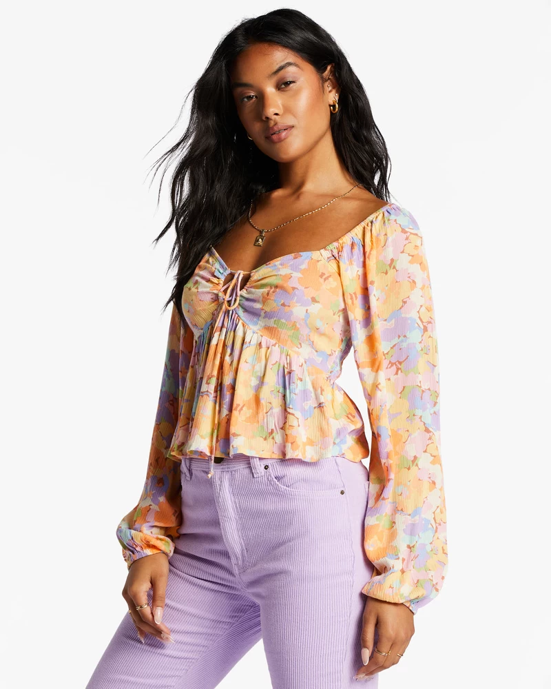 Billabong Your Fav Crop Top - White Multi