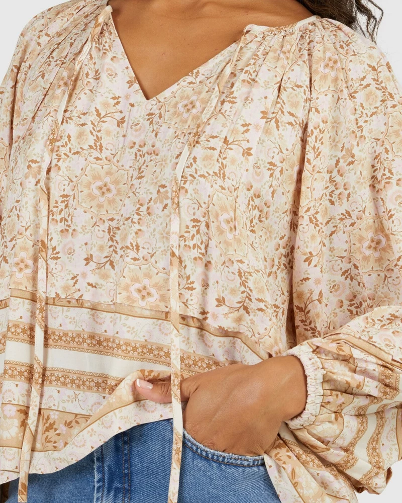 Billabong Seeker Top Long Sleeve T-Shirt - Beige