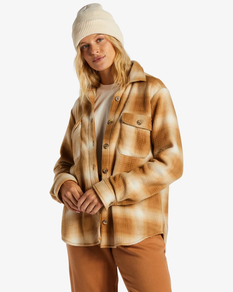 Billabong A/Div Forge Fleece Flannel Shacket - Caramel