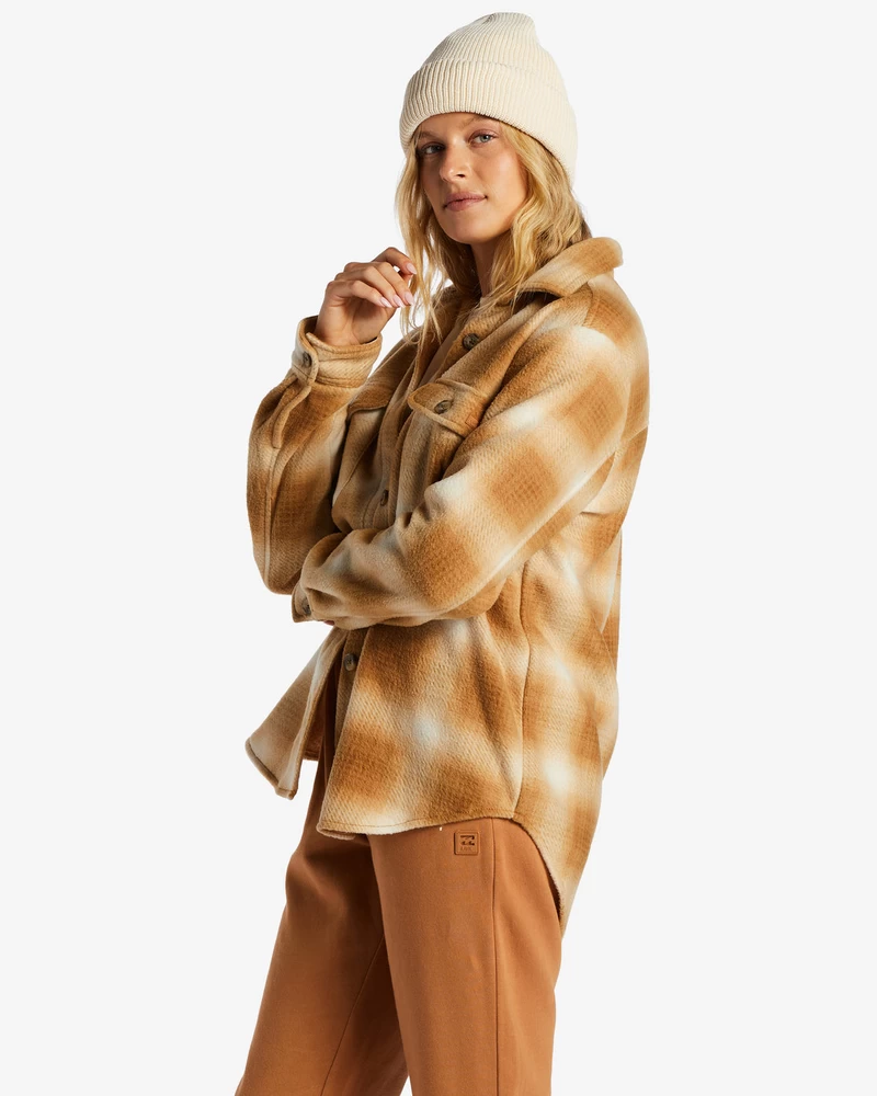 Billabong A/Div Forge Fleece Flannel Shacket - Caramel