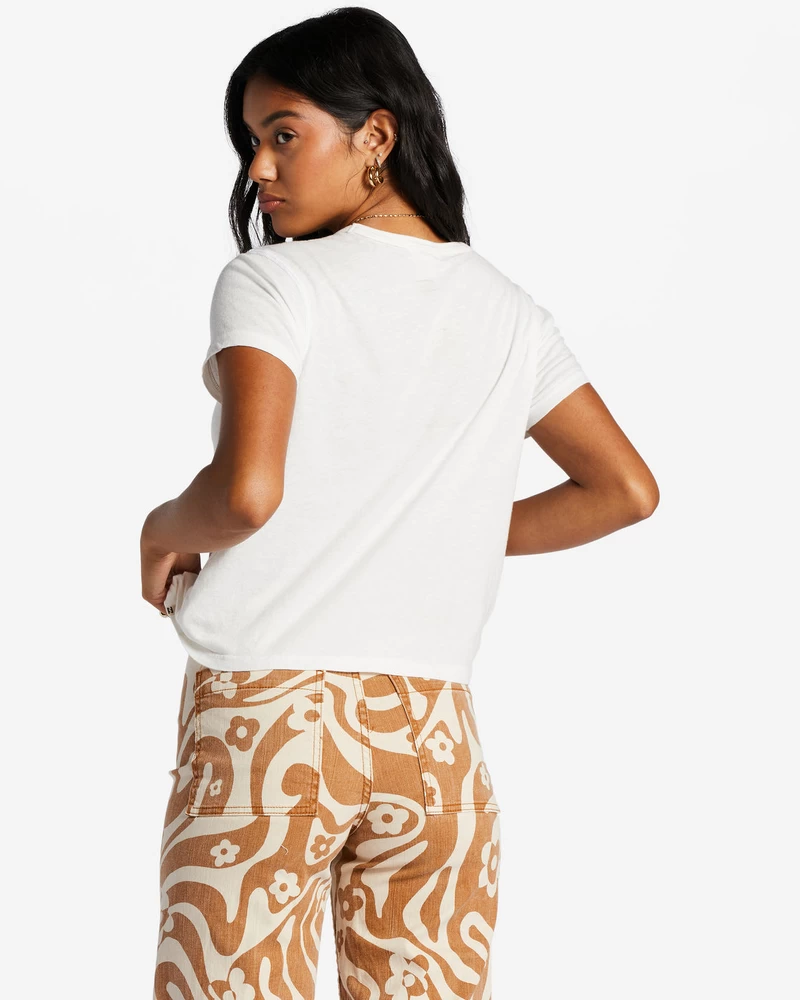 Billabong Lepszy Niż Zwykła Koszulka Z Krótkim Rękawem - Kryształ Soli