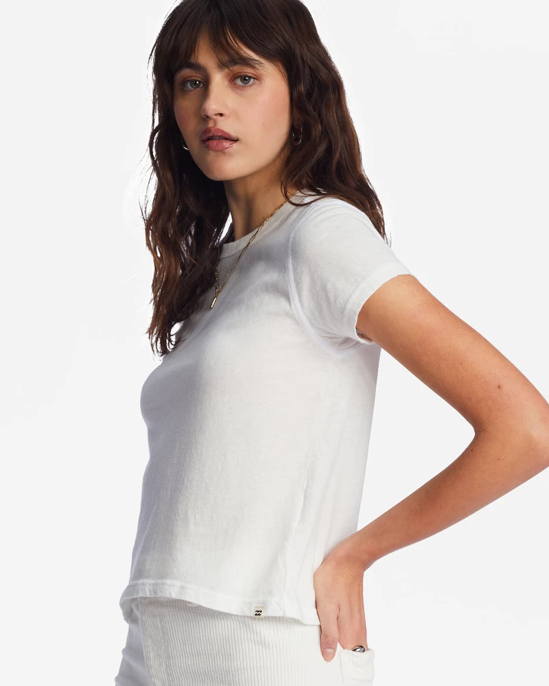 Billabong Lepszy Niż Zwykła Koszulka Z Krótkim Rękawem - Kryształ Soli