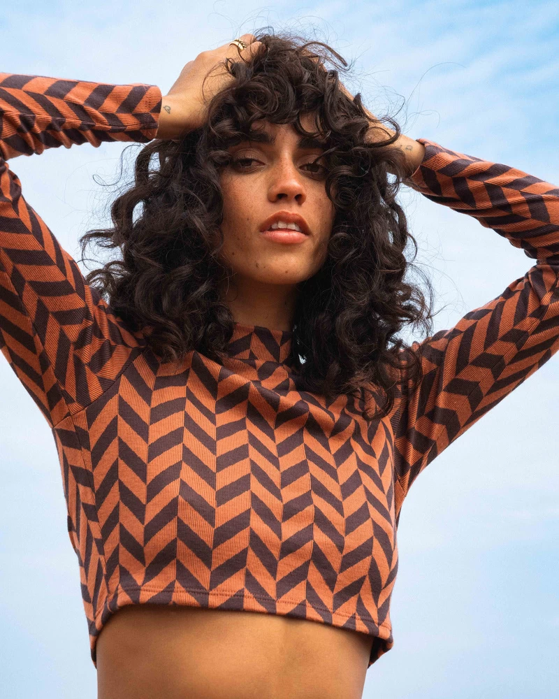 Billabong New Heights Pitkähihainen Mallineulepäällinen - Tiili