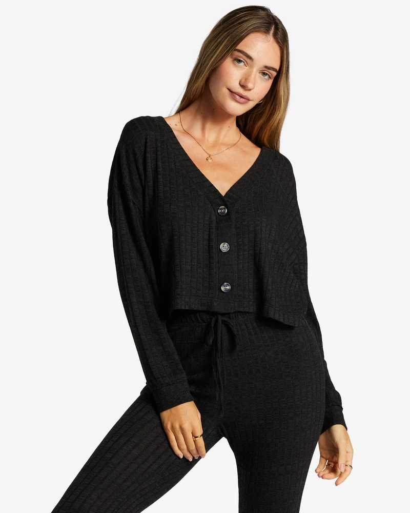 Billabong Keep On Cardigan - Black Sands