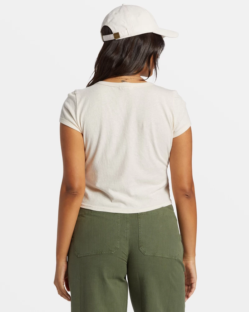 Camiseta Diária Billabong Em Malha - Whitecap