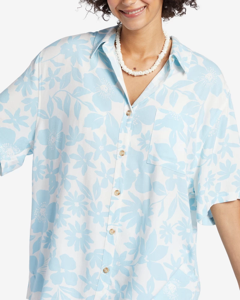Billabong On Vacation Woven Shirt - Bliss Blue