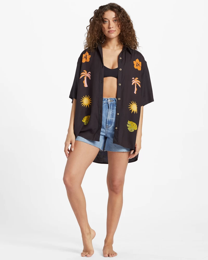 Billabong On Vacation Woven Shirt - Black Sands