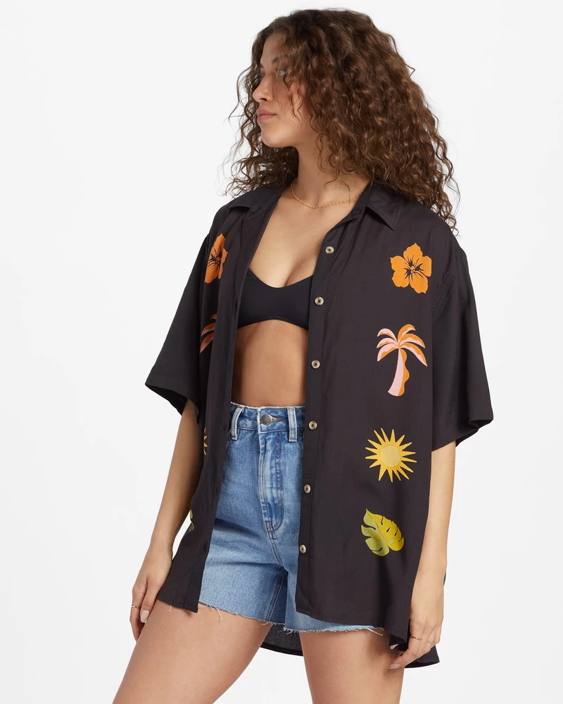 Billabong On Vacation Woven Shirt - Black Sands
