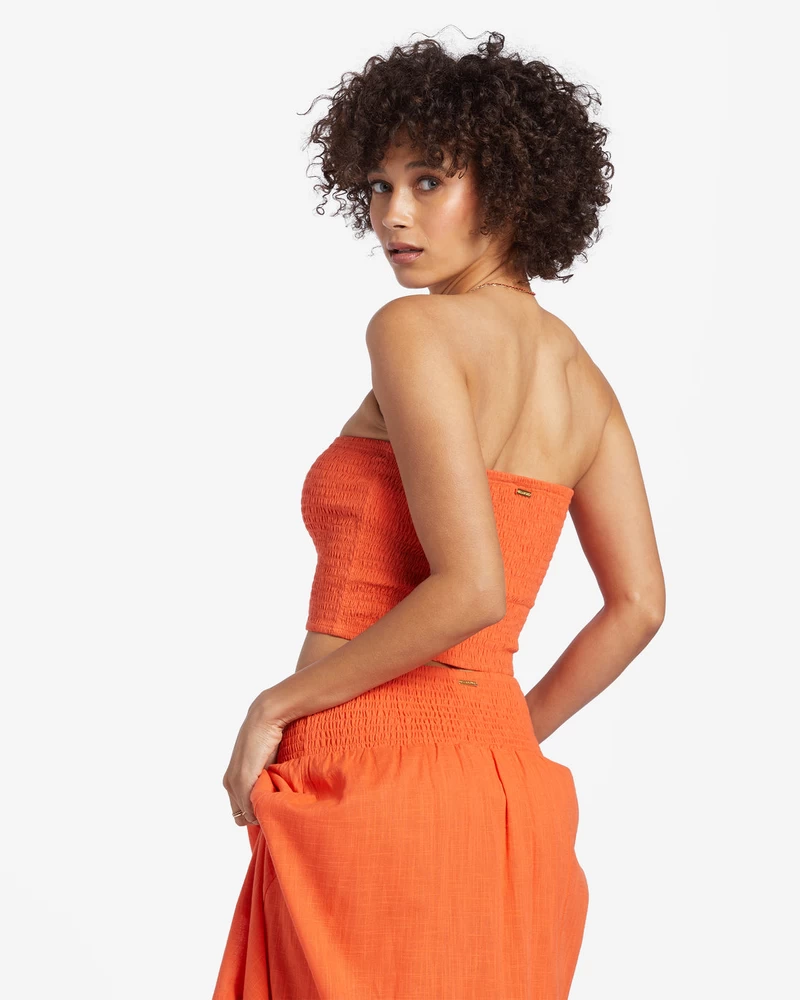 Billabong Keep It Simple Knit Top - Coral Craze