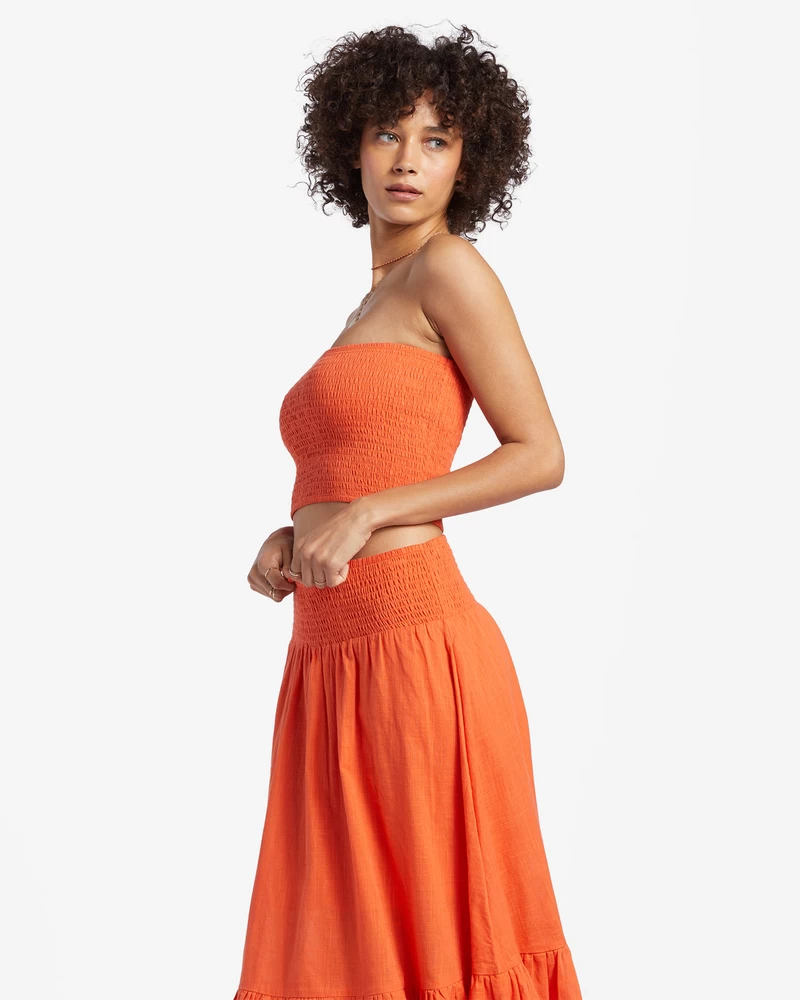 Billabong Keep It Simple Knit Top - Coral Craze