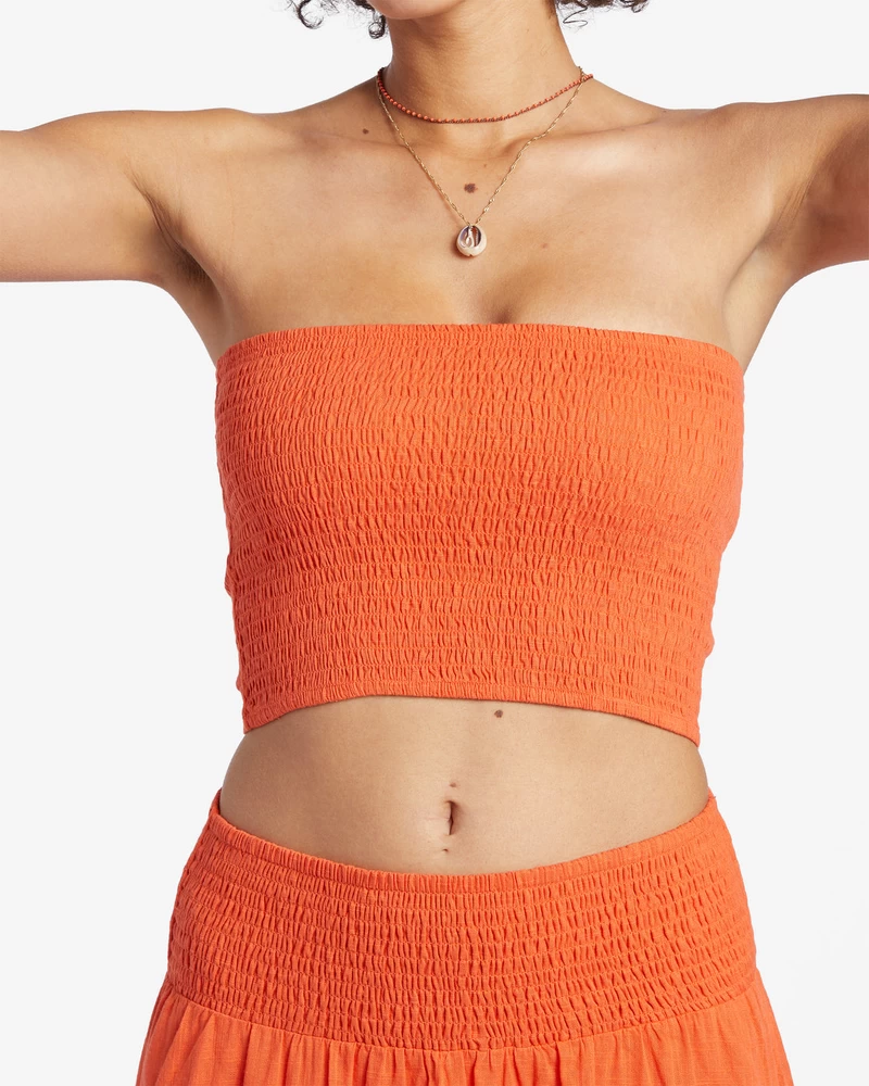 Billabong Keep It Simple Knit Top - Coral Craze