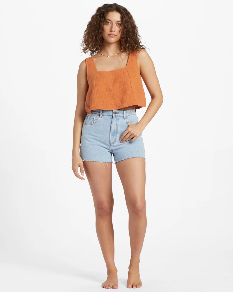 Billabong Open Skies Viršutiniai Austi Marškiniai – Irisas