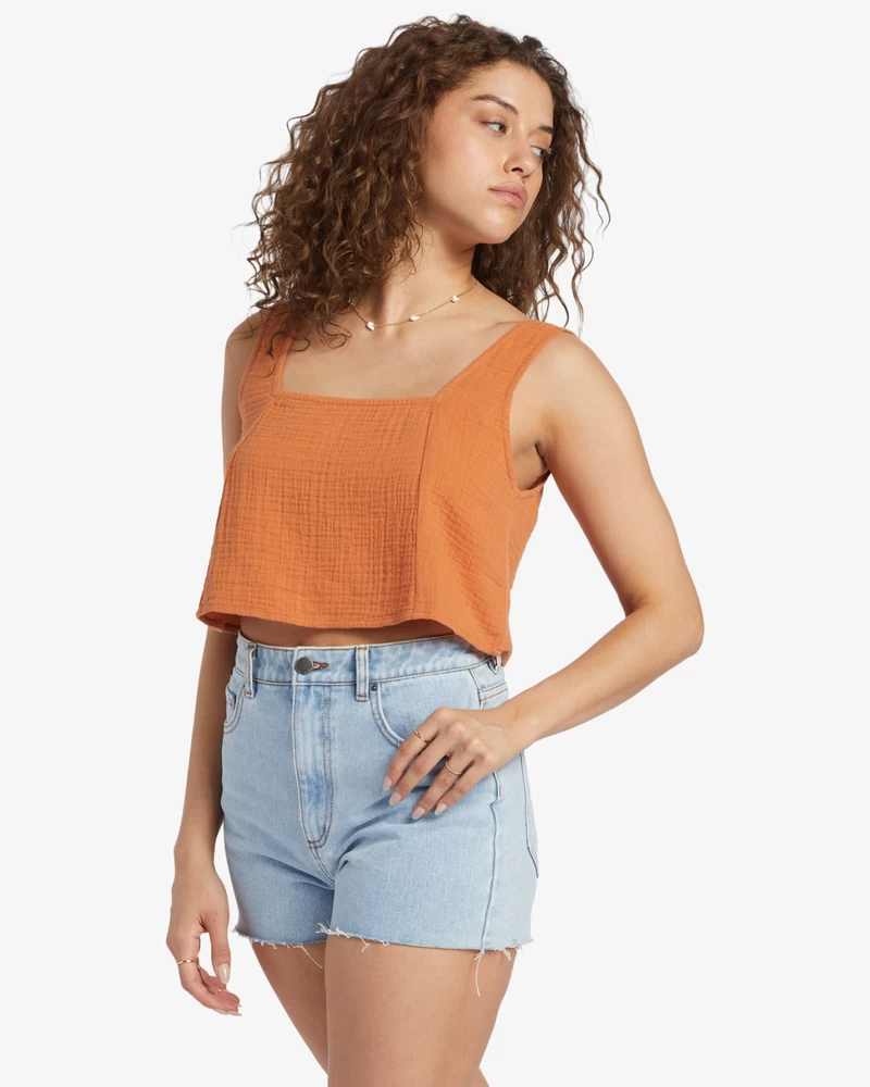 Billabong Open Skies Viršutiniai Austi Marškiniai – Irisas