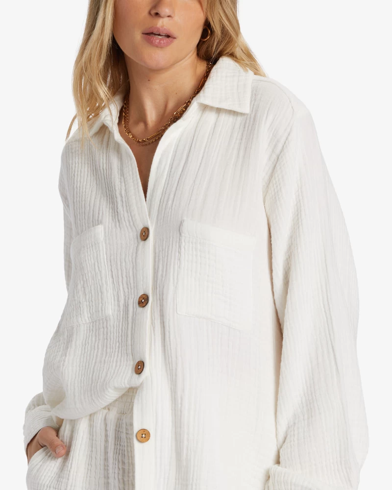 Billabong Swell Shirt Woven Shirt - Salt Crystal