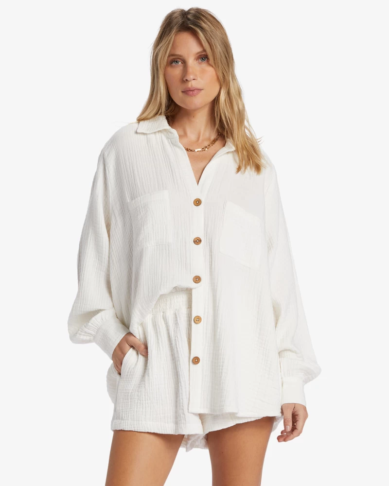 Billabong Swell Shirt Woven Shirt - Salt Crystal