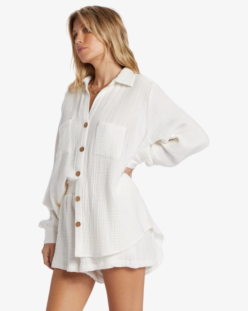 Billabong Swell Shirt Woven Shirt - Salt Crystal